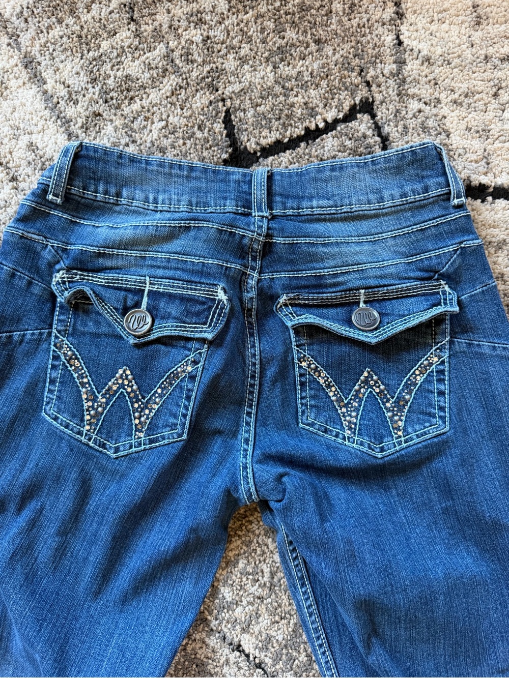Wrangler Women's 10MWZTR Blue Bootcut Jeans